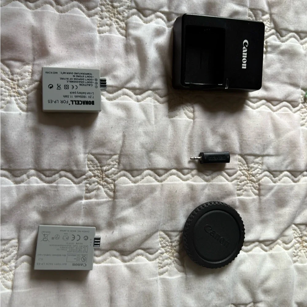 Canon Black Digital Camera with Strap